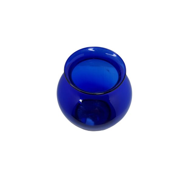 Vintage Libbey Cobalt Blue Glass Vase - Picture 2 of 4